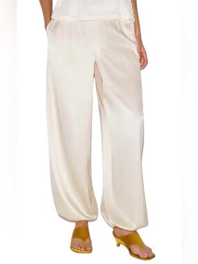 Reformation The Aven Satin Pants.